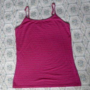 Icebreaker Merino Wool Siren Cami L pink stipe